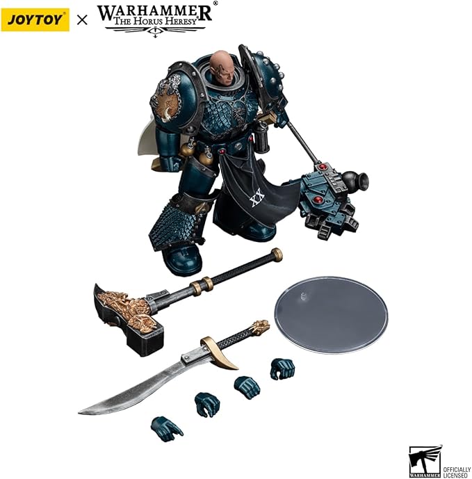 JOYTOY Warhammer The Horus Heresy Alpha Legion Harrowmaster Armillus Dynat - 1:18 Scale 4.96in Action Figure Mecha Joy Toy Collection Model