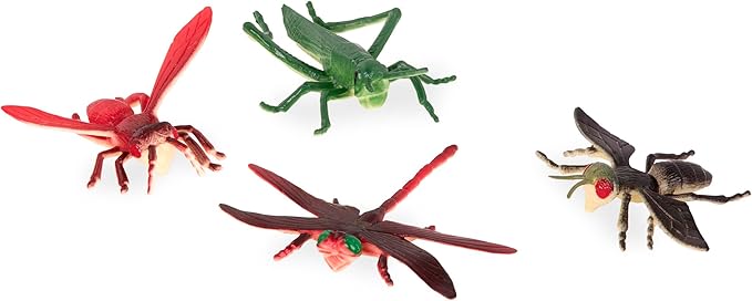 Terra by Battat – 60pcs Insects & Bugs Toy Tube – Mini Plastic Creepy Crawly Animal Figurines for Kids – Realistic Ants, Scorpions, Beetles, Dragonflies – Educational Playset for Toddlers Ages 3+