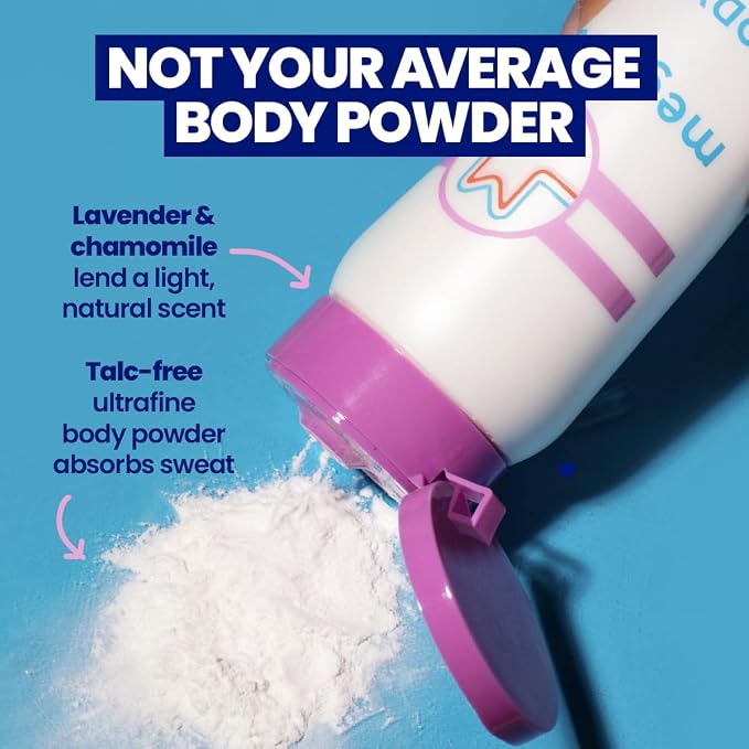 Megababe Body Dust, Talc-Free, Sweat Absorbing Powder, Lavender Scent, 6 oz