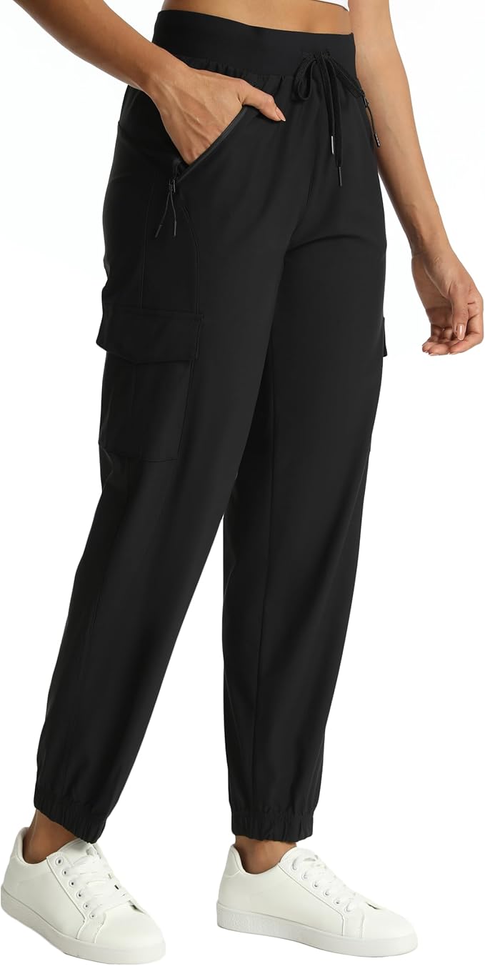 Women's Joggers Cargo Pants Lightweight Quick Dry Hiking Running Pants for Athletic Casual & Outdoor