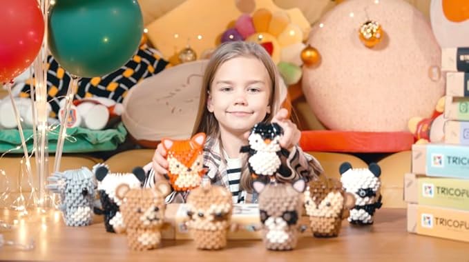 Animals 3D Soft Building Blocks - Cute Animal Kit, Pressure-Relief, STEM Educational Toys, Enhance Hands-On Skills Interlocking Building Blocks (1105-SKUNK)