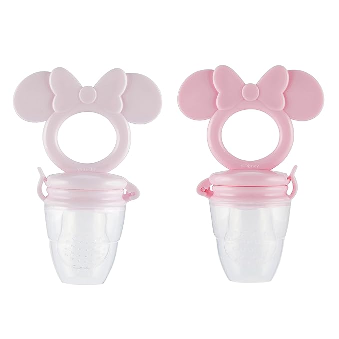 Disney Mickey and Minnie Teether with Fruit Feeder - Safe and Durable Design for Soothing Your Baby's Teething Pains
