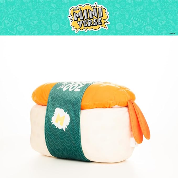 Miniverse Sushi Bedding Super Soft Cozy Decorative Cuddle Pillow, (Officially Licensed Product) By Franco Collectibles