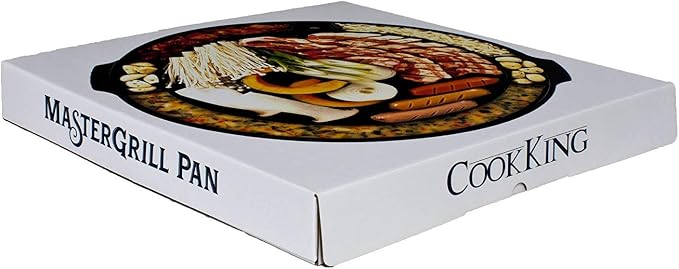 COOKKING - Master Grill Pan, Korean Traditional BBQ Grill Pan - Stovetop Nonstick Indoor/Outdoor Smokeless BBQ Cast Aluminum Grill Pan, Made in Korea