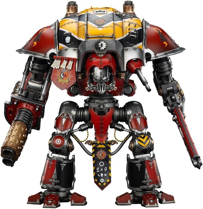 JOYTOY Warhammer 40k 1/18 Action Figure Imperial Knights House Raven Knight Errant 21in Mecha Joy Toy Collection Model