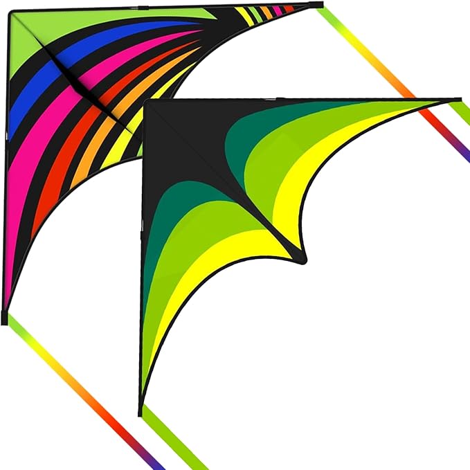 Kites for Kids and Adults, Easy to Fly for Beach, Single Line Kite Set for Beginners