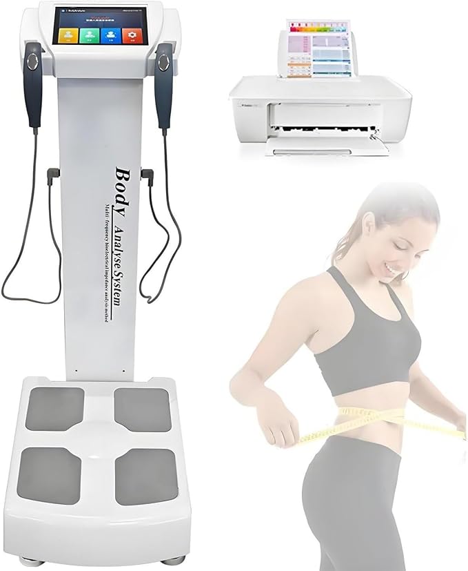 Professional Intelligent Human Body Fat Scale Element Health Analyzer Machine Printer Body Composition Body Mass Scanner Measurement Full Body Health Analyzer Cream