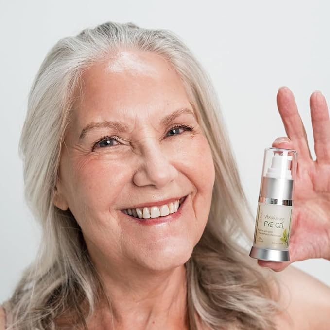 Deluvia Daily Under Eye Gel - Reduces the Appearance of Puffiness, Wrinkles, Fine Lines, Bags, Dry, Crepe Skin - Organic Aloe, Vitamin E, Hyaluronic Acid - Firming Moisturizing..
