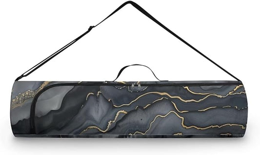 Yoga Mat Bag with Adjustable Shoulder Strap and Handle Zipper, 30in Wide x 6.3in Diameter for Yoga Mat Storage