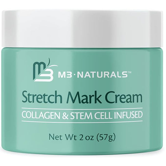 Stretch Mark Cream Infused with Collagen & Stem Cell Maternity Skincare Oil Removes Stretch Mark Prevention & Scar Remover Lotion Green Tea Extract & Raspberry Ketones by M3