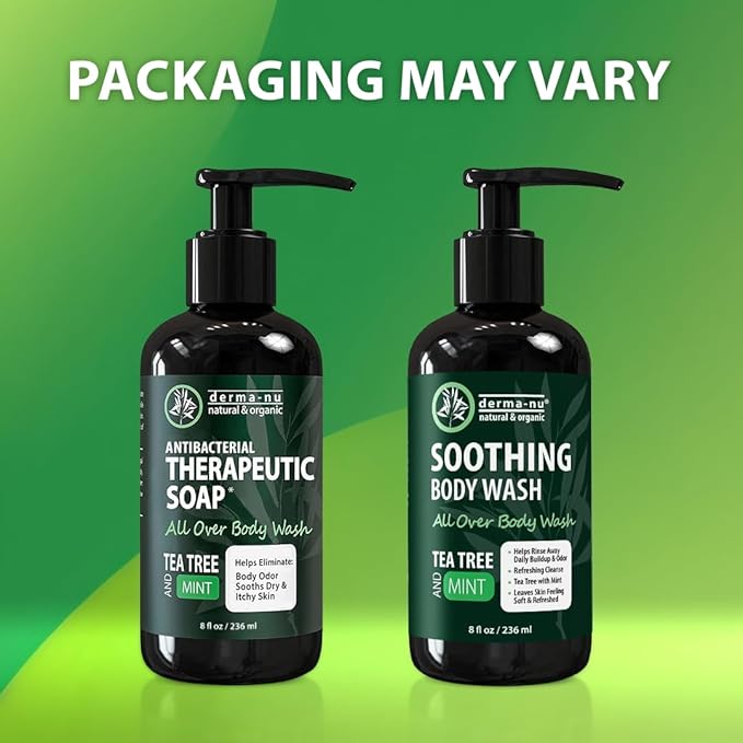 Antibacterial Body Wash - Antibacterial Soap And Tea Tree Body Wash For Jock Itch, Athletes Foot, Eczema And Back Acne - Anti Bacterial Body Soap For Men And Women Safe For All Skin Types - 8 Oz