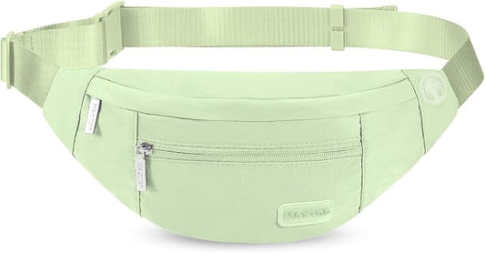 MAXTOP Large Crossbody Fanny Pack with 4-Zipper Pockets,Gifts for Enjoy Sports Festival Workout Traveling Running Casual Hands-Free Wallets Waist Pack Phone Bag Carrying All Phones