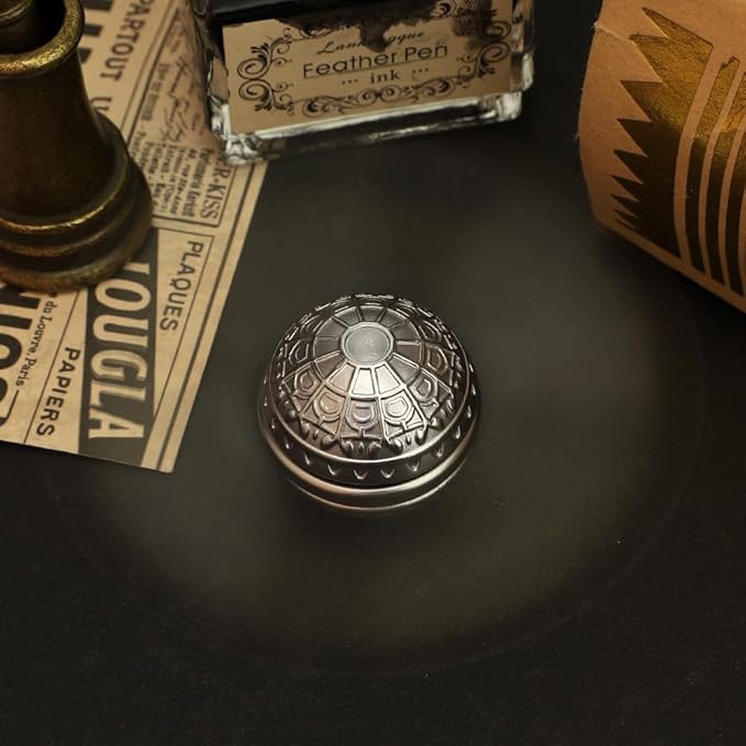 Silver Sphere Fidget Spinner Toy for Adults Kids, Magic Orb Hand Finger Spinners Toy, Anti Anxiety Toys for Stress Relief, Desk Toy Spin Fidgets Ball Focus Fidgeting Novelty Gift for Boys Girls