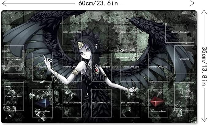 New Mlikemat Playmat Fabled Grimro TCG CCG OCG Trading Card Game Mat with Zones + Free Bag (ZD014-83-A)