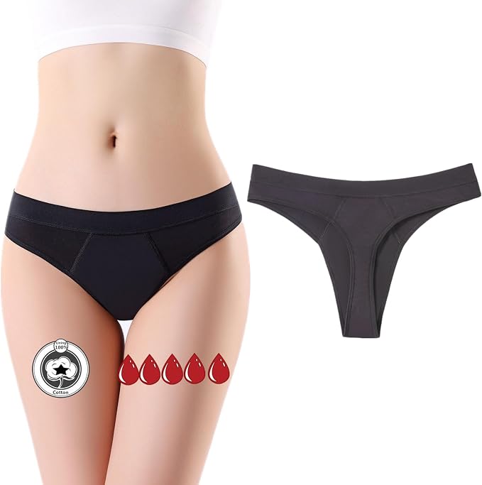 Period Underwear for women 20ML Heavy Flow Absorbent thong Leak Proof Period Thongs,Period Panties Tangas