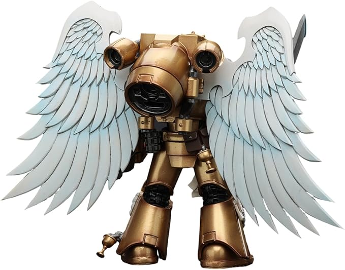 JOYTOY Warhammer 40K 1/18 Action Figures, Blood Angels Sanguinary Guard with Encarmine Sword 1 Perfect for Collectors & Decor, Ideal Gift for Birthdays, Christmas, Character Figure - JT6298