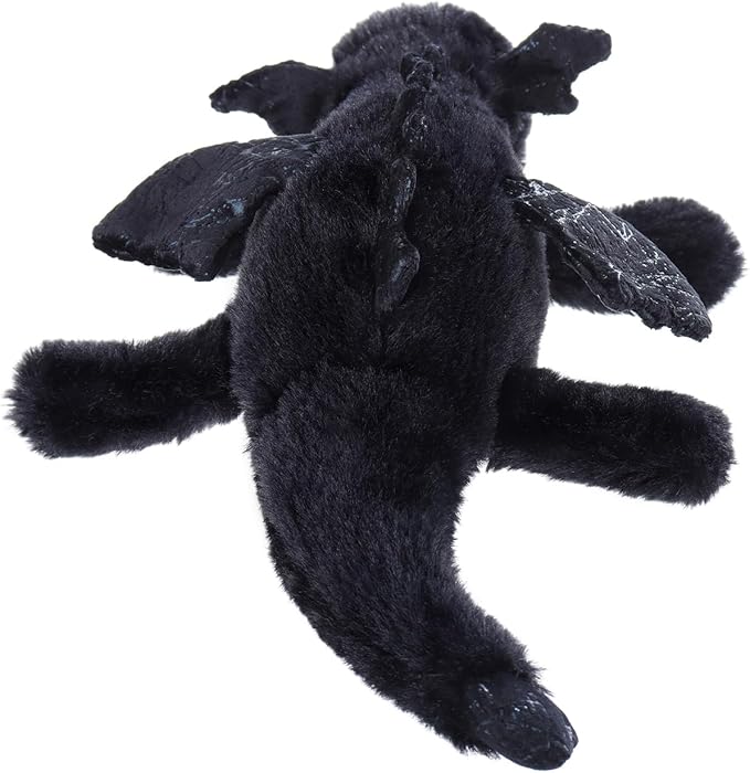 Apricot Lamb Black Lying Dragon Stuffed Animals for Kids, Soft Cute Plush Toys for Baby Girl and Boy, 11 Inches