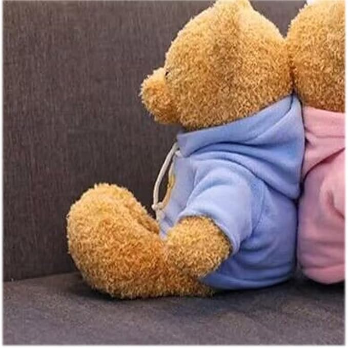 Teddy Bear Stuffed Animal Cute Teddy Bears Plush Toy 11.8 inch for Girls Boys Christmas Valentine's Day (Blue Bear)
