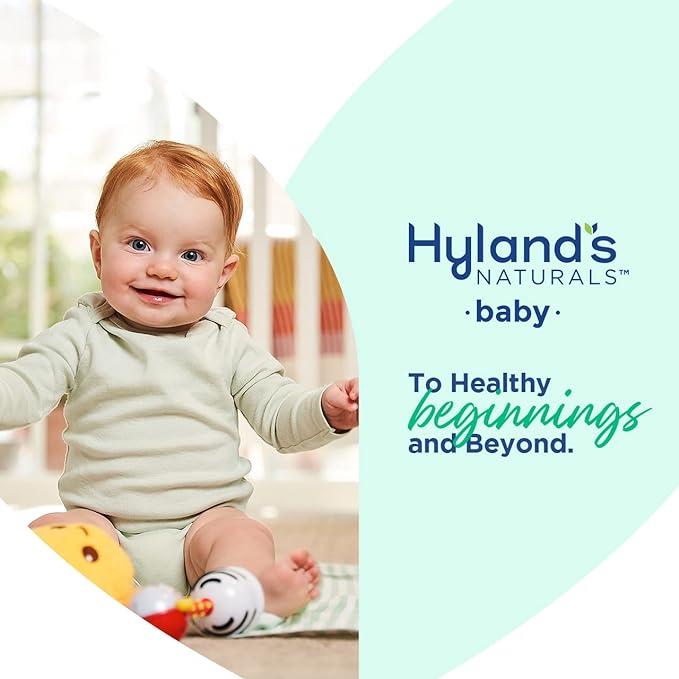 Hyland's Naturals Baby Mucus and Cold Relief, Daytime Baby Cold Medicine, Infant Cold and Cough Remedy, Decongestant, 4 Fluid Ounce (Pack of 2)