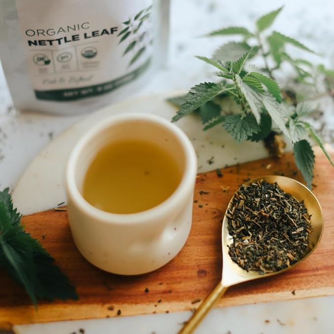 Organic Stinging Nettle 4 oz. (113g), USDA Certified Organic Nettle Leaf Tea, Ortiga, Stinging Nettles Leaf, Cut & Sifted