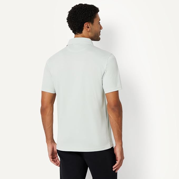 Amazon Essentials Men's Moisture Wicking Golf Polo Shirt, Short Sleeve, Slim-Fit, Quick-Dry, Active Wear