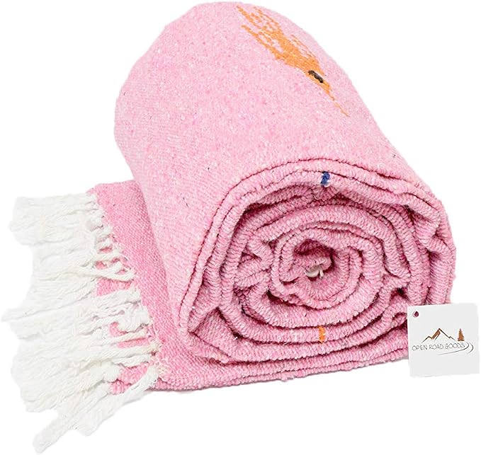 Open Road Goods Mexican Thunderbird Yoga Blanket, Handwoven Throw for Yoga, Meditation, and Home Décor – Versatile Blanket for Beach, Picnic, Camping, or Outdoor Use