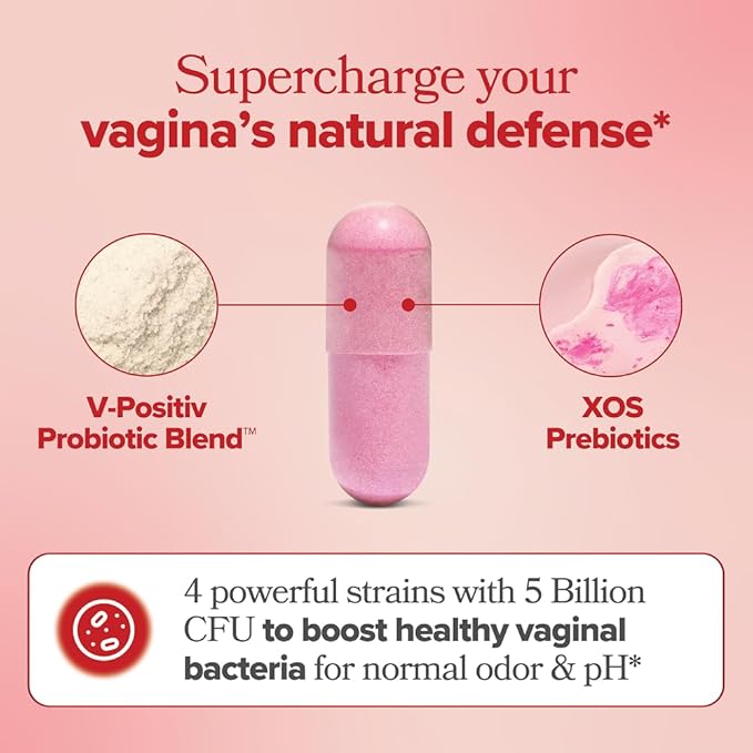 O Positiv URO Vaginal Probiotics for Women pH Balance with Prebiotics & Lactobacillus Probiotic Blend - Vaginal Health Supplement - Promote Healthy Vaginal Odor & Vaginal Flora, 60 Count (Pack of 2)
