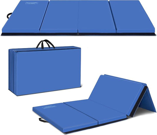 Polar Aurora 3'x6'x2 Thick Folding Gymnastics Exercise Mat Aerobics Stretching Yoga Mats