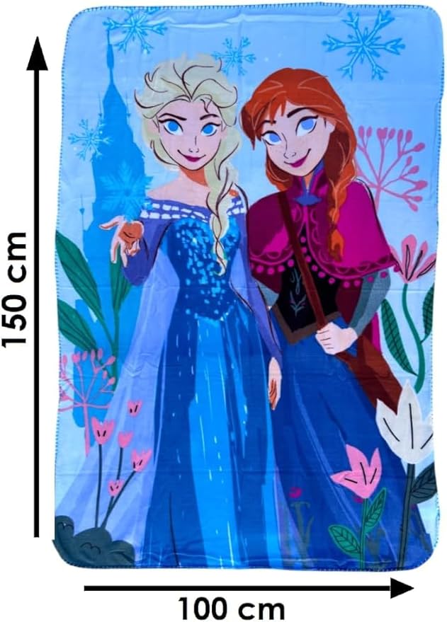 Official License Character Girls Pink Fleece Soft and Cozy Throw Blanket (40" x 60) (Frozen19)
