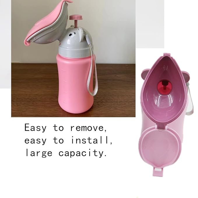 Pee Bottle for Kids, Travel Urinal Portable Potty Pee Cup, Travel Potty, Children's Emergency Toilet for Kid Potty Pee Training and Camping Car Travel