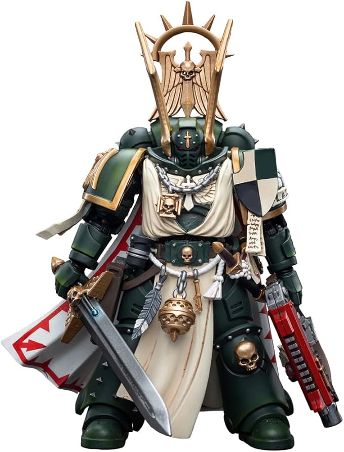 JOYTOY Warhammer 40,000 1/18 Action Figure Dark Angels Master Lazarus Ultramarines Intercessors and Ultramarines Captain with Jump Pack 3PCS Warhammer 40K Collection Model