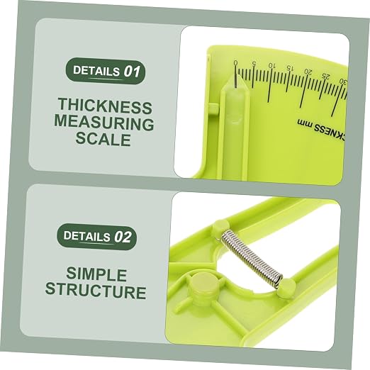 Accurate Skinfold Measurement Tool for Body Composition 1 Piece Portable Calipers for Men and Women Fitness Assessment Easy to Use for Personal Trainers