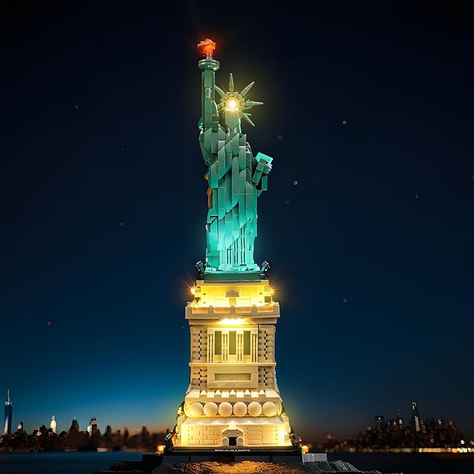 LED Lighting Compatible with LEGO Architecture Statue of Liberty 21042，Light Kit Compatible with LEGO 21042, NOT Included The Model Set - JUST Lights