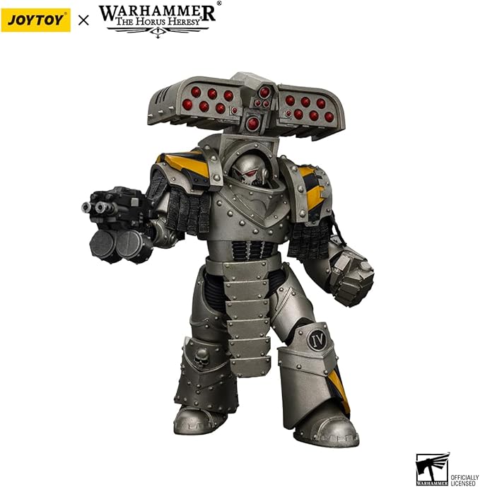 JOYTOY Warhammer The Horus Heresy lron Warriors Tyrant Siege Master Terminator with Rocket Launcher 1:18 Scale Action Figure Mecha Joy Toy Collection Model 5.4 inch