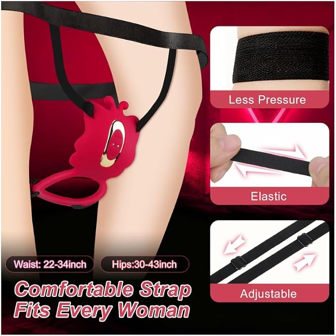 Couples Adult Sex Toys Wearable Vibrator - 3in1 Finger Anal Plug Sex Toys Vibrator for Clitoral Anal Nipple Stimulator with 9 Vibration Modes, Clitoris Vibrator Vibrating Cock Ring BDSM Women Sex Toys