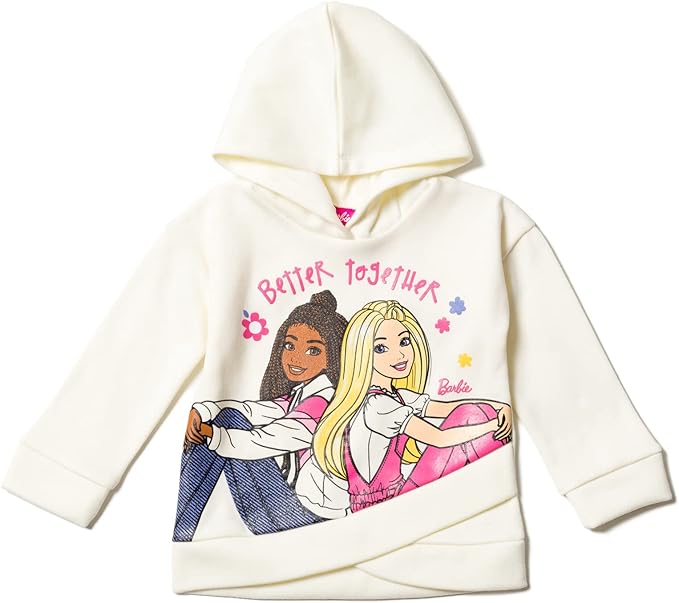 Barbie Girls Fleece Hoodie and Leggings Outfit Set Toddler to Big Kid Sizes (2T - 18-20)