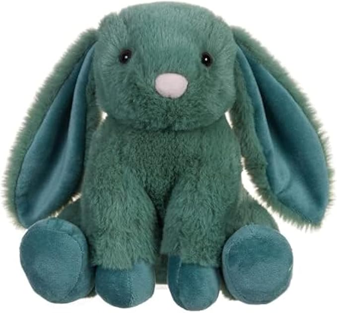 Apricot Lamb Toys Plush Green Bunny Rabbit Stuffed Animal with Fluffy Soft Ears (Green Bunny, 8 Inches)