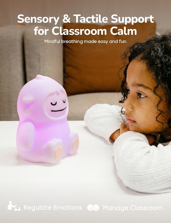 Breathing Pal 'Yoyo' - Mindfulness Breathing Light, Guided Visual Meditation Breathing Light, Anxiety Relief Items for Calm Down Corner/Meditation/Sleep Aid for Adult/Kid