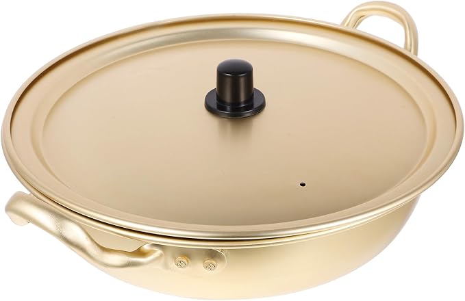 Korean Ramen Pot Noodle Cooker Lid Fast Heating Double Handle Instant Noodles Pasta Cookware