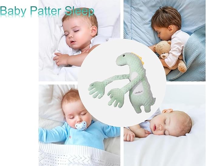 Baby Soothers Toys, Cute Animal Plush Stuffed Doll Toy for Girls Boys, Portable Dinosaur Unicorn Figure Soothing Dolls for Home and Travel (C)
