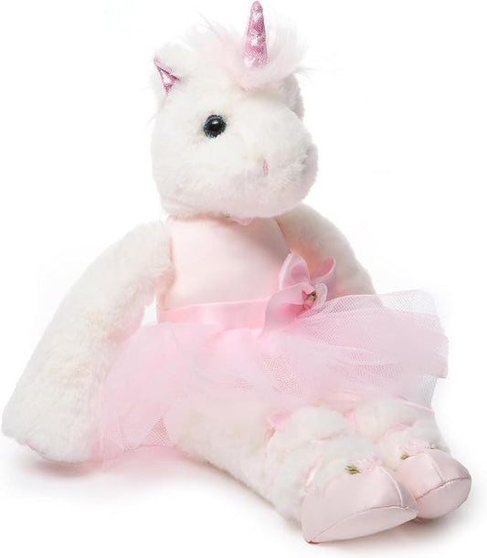 Bearington Collection Ballerina Themed Stuffed Animal - Ballet Doll - Dance Recital Gifts for Girls - Unicorn Dreamer - 14"