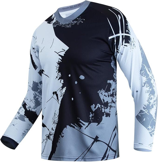 Dirt Bike Jersey for Youth, Kids Mountain Bicycle Shirt Long Sleeve Children Downhill Jerseys for Motorcycle Motocross