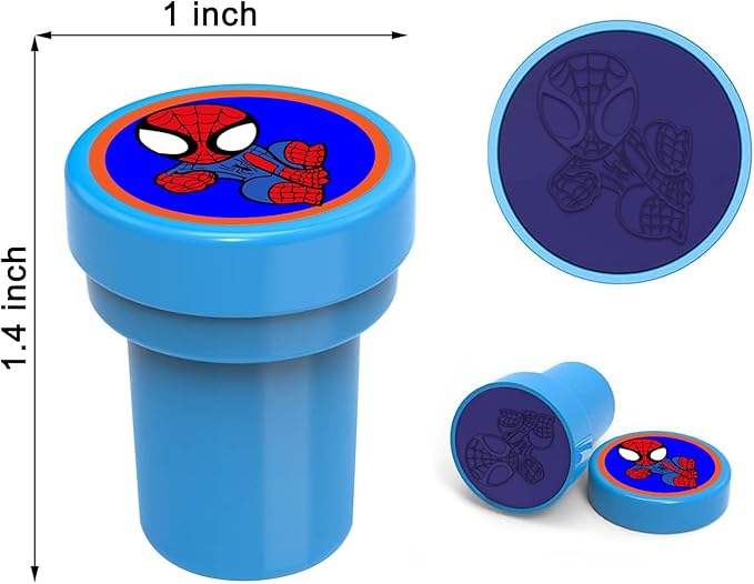 24 Pcs Spidey Stampers, Spidey Birthday Party Supplies, Goody Bag Treat Bag Stuff for Spidey Birthday Party Gifts