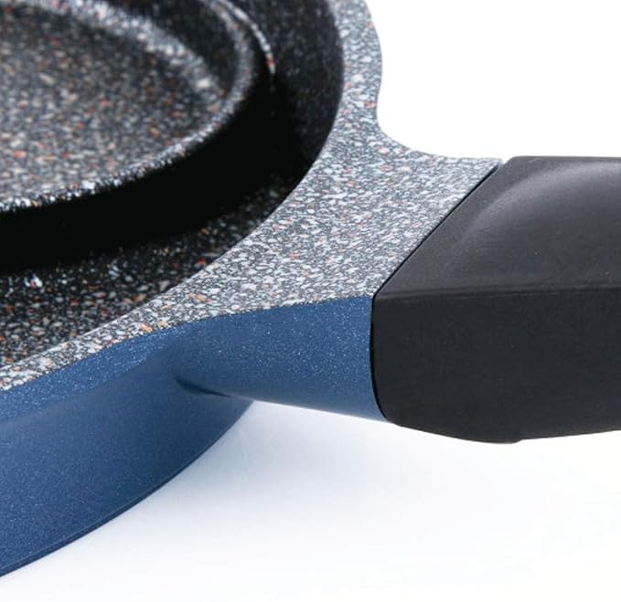 UPIT 3-Cup Egg Frying Pan for Induction Stovetop, Nonstick Coating Aluminum Egg Cooker Pan