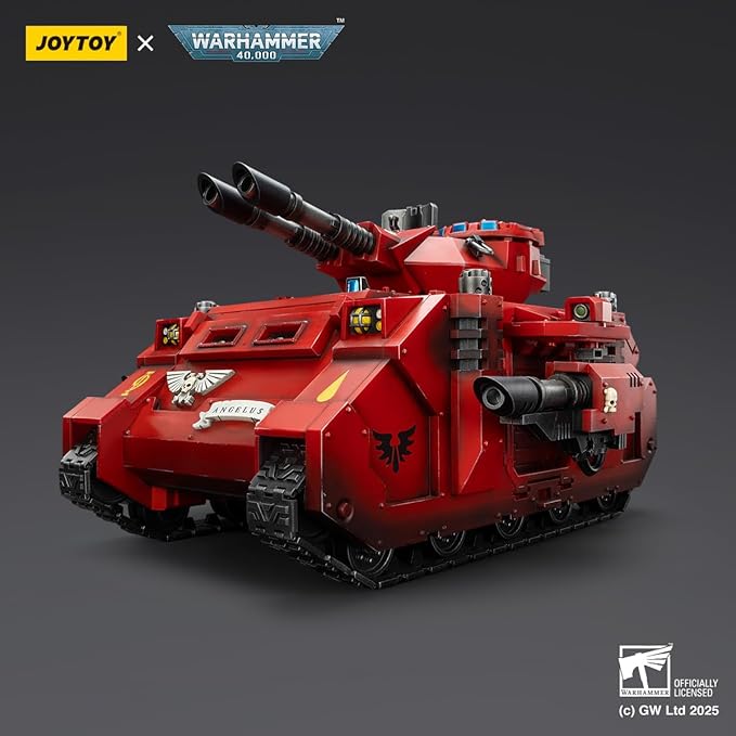 JOYTOY Warhammer 40K Blood Angels Predator Annihilator with Twin Lascannons 1:18 Scale Action Figure Mecha Joy Toy Collection Model 10in