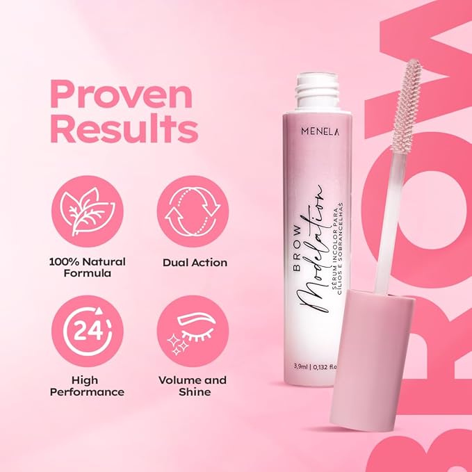 MENELA Eyebrow Growth Serum 3.9 mL for Sparse & Overplucked Brows – Brow Recovery Serum for Thinning Brows, Peptide Formula for Fuller, Healthier Looking Brows – For Women & Men