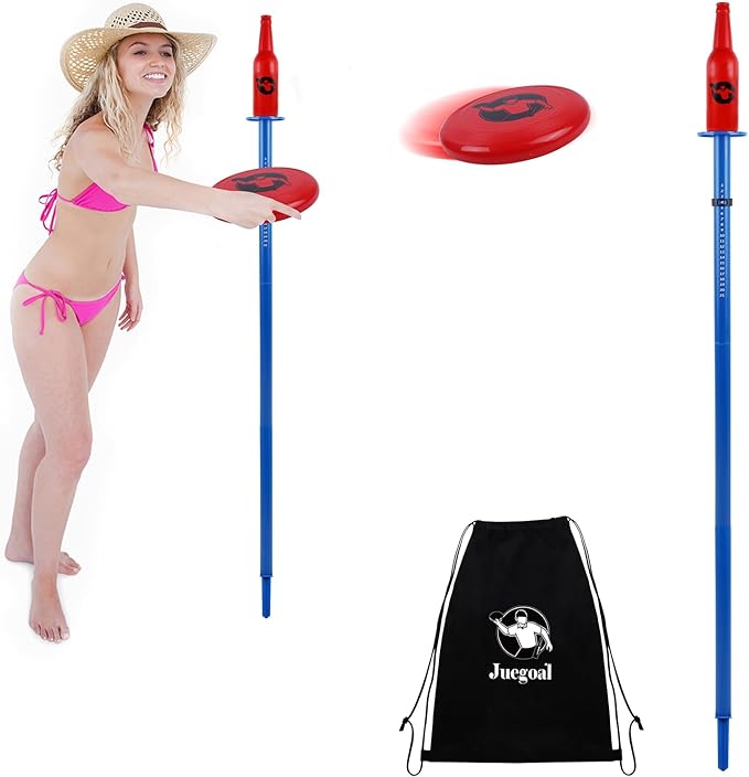 Juegoal Outdoor Flying Disc Game Set, Yard Games Set, Outside Fun Disc Toss Game for Beach Lawn Backyard Park Camping