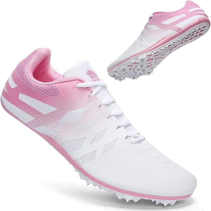 Men Women Kids Track and Field Shoes Professional 8 Spikes Running Racing Sneakers Breathable Lightweight Sprinting Shoes