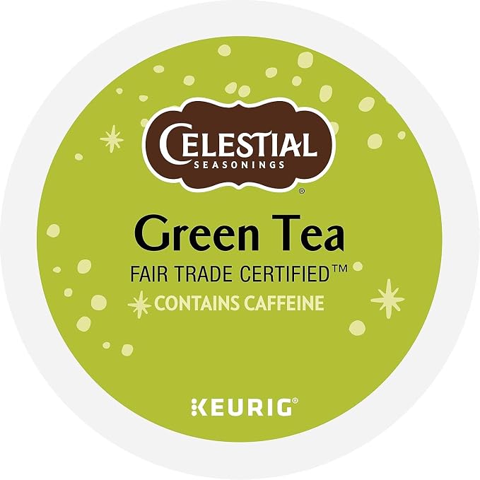 Celestial Seasonings Authentic Green Tea, K-Cup Portion Pack for Keurig K-Cup Brewers, 24-Count