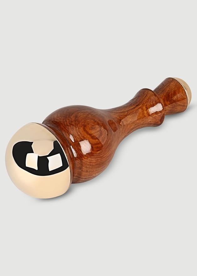 Kansa Wand Face and Foot Massager - Ayurvedic Benefits of Bronze - Restoring Luster Through Detoxification (2 in 1 Desine)